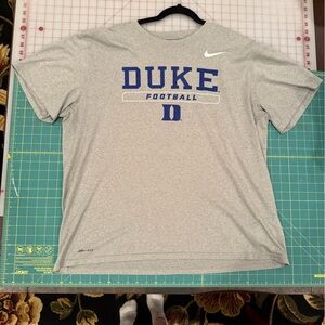 Duke Nike Gray Athletic Football T-Shirt